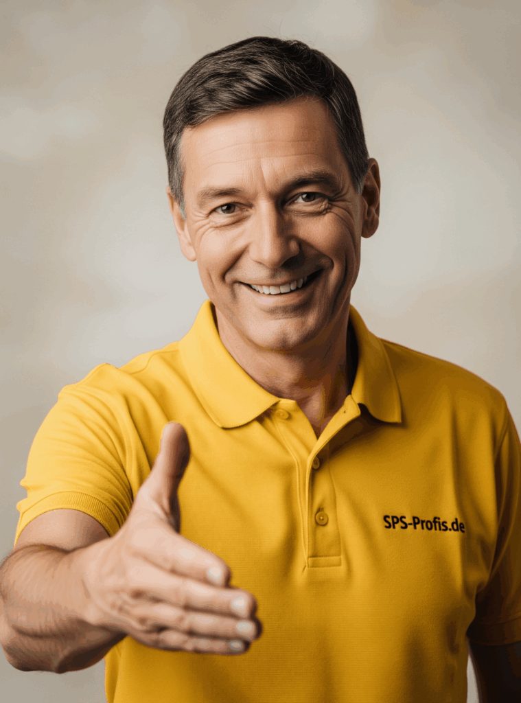 SPS Programmierer freut sich darauf Sie kennenzulernen.